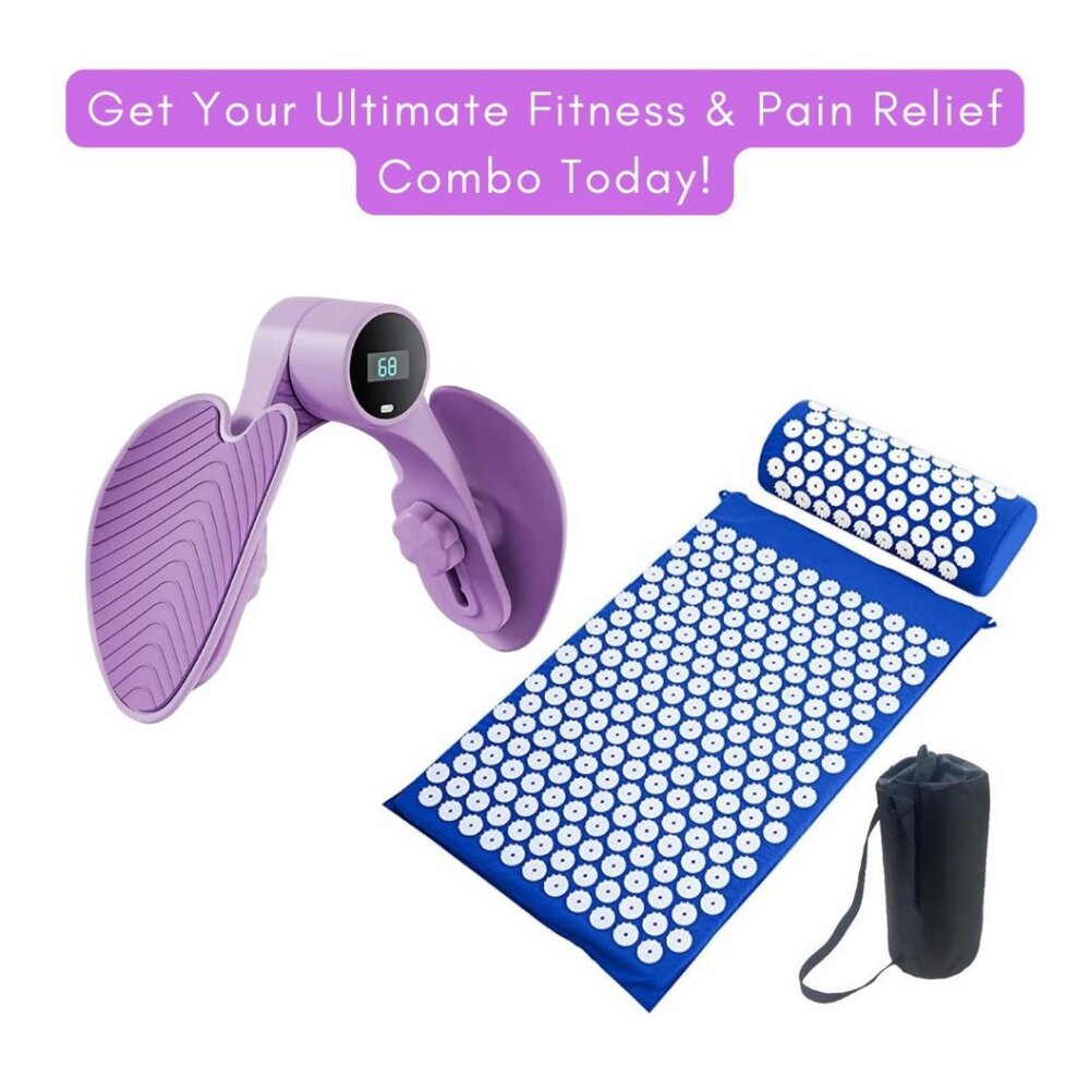 Hip Trainer Equipment & Back Pain Relief and Neck Pain Relief MattressCombo Pack